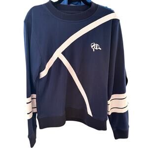 Ellsworth + Ivey Pickleball Paddle Crewneck Sweatshirt Navy Size S